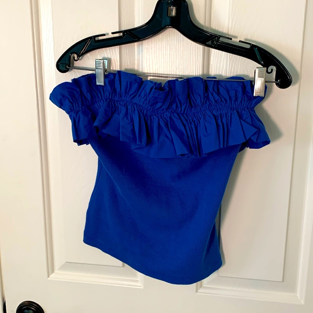 Anthropologie strapless top